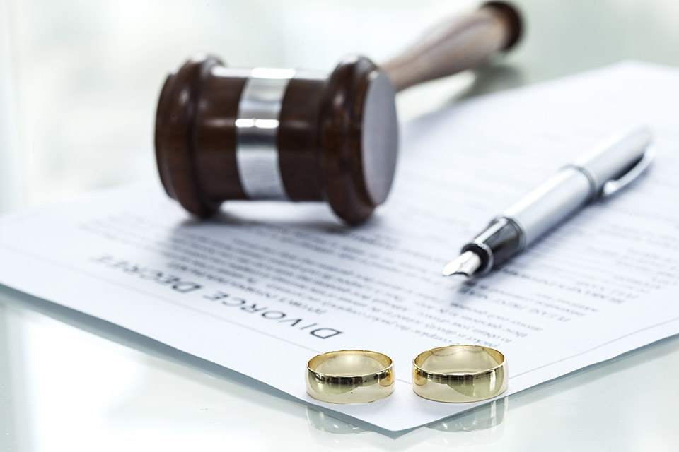 divorce decree with rings